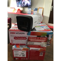 HIKVISION DS-2CE16D0T-LPTS Two-Way Audio Fixed Mini Bullet Camera 2MP 2.8MM